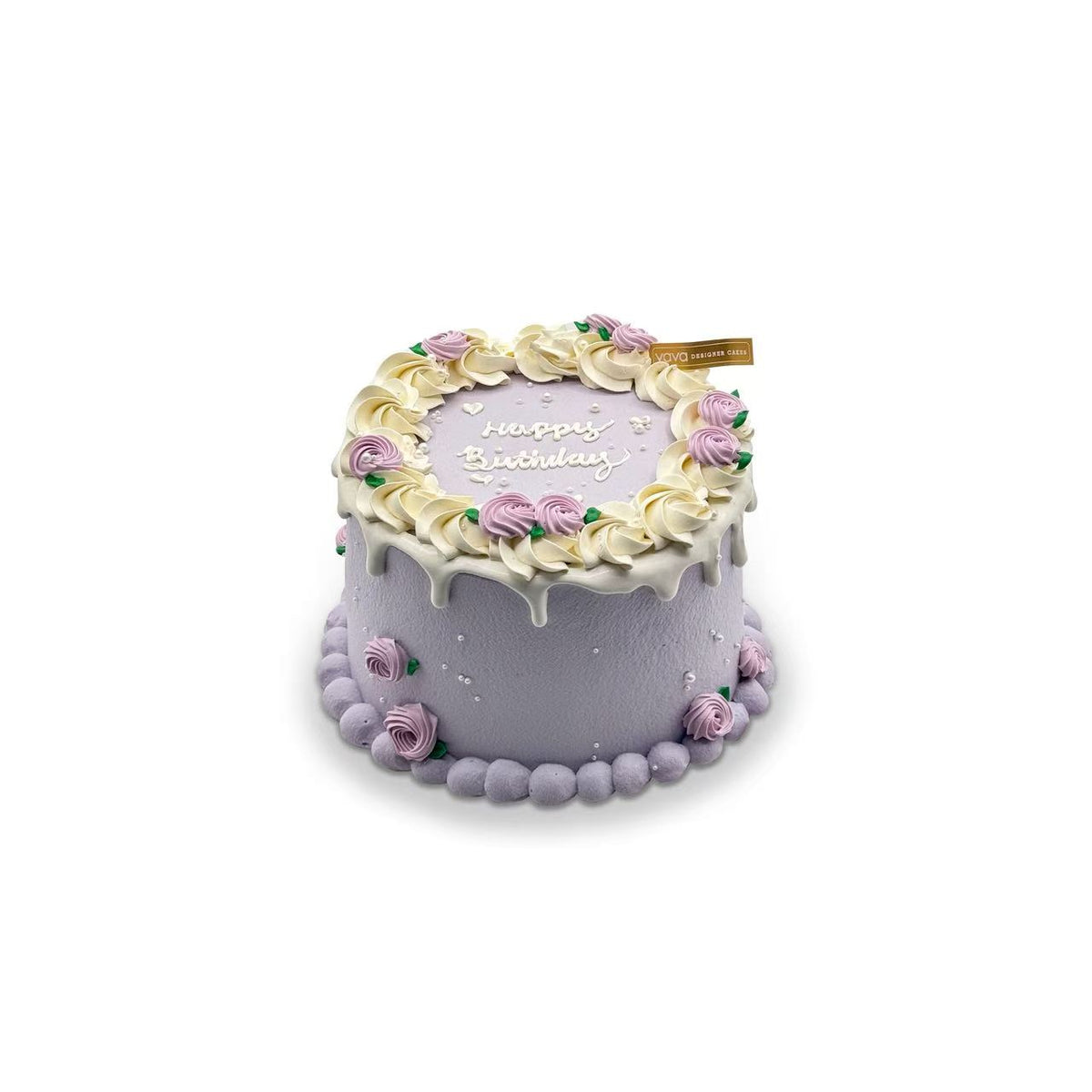 VaVa Designer Cakes Lavender Rose Birthday Cake – Elegant Floral Celebration