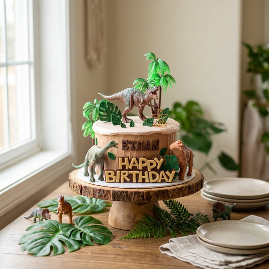 VaVa Designer Cakes Dino Adventure Birthday Cake – Bring a Prehistoric Party to Life
