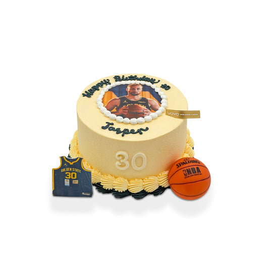 EP Golden State Basketball Cake – Sporty Chiffon Cake for Fans