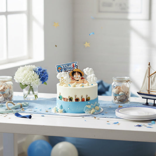 EP One Piece Chiffon Cake – Luffy Ocean Adventure Design