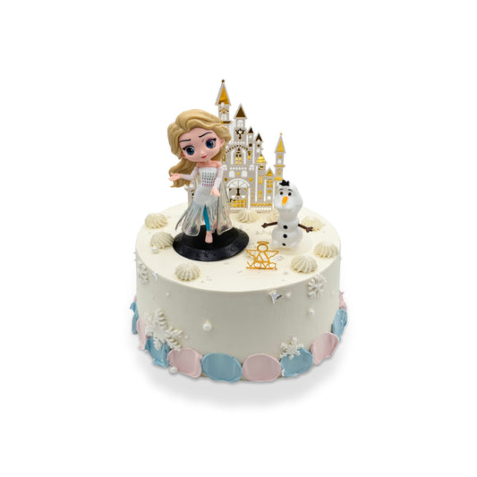 Frozen Ice Castle Cake – Enchanted Chiffon Cake with Winter Magic