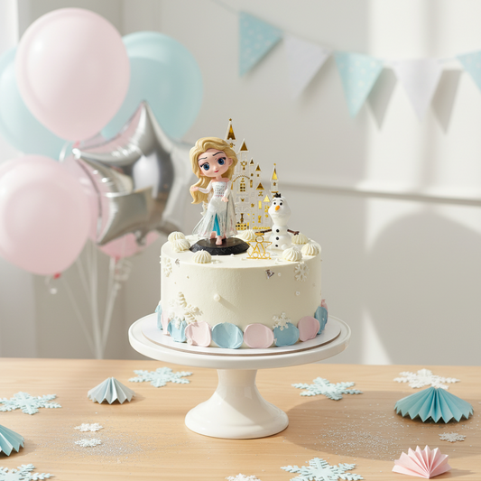 Frozen Ice Castle Cake – Enchanted Chiffon Cake with Winter Magic
