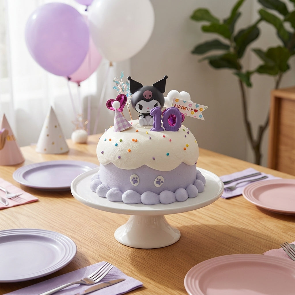 VaVa Designer Cakes Kuromi Party Chiffon Cake – A Fun and Character-inspired Finish