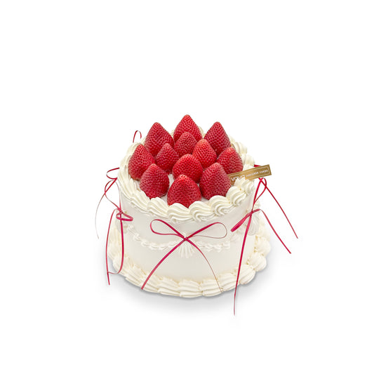 Strawberry Ribbon Chiffon Cake - A Romantic & Gift-like Charm
